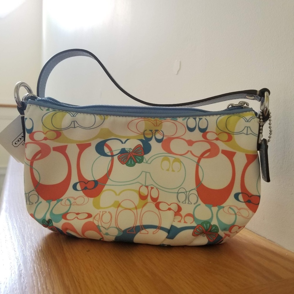 Coach Optic Signature Butterfly Print Handbag